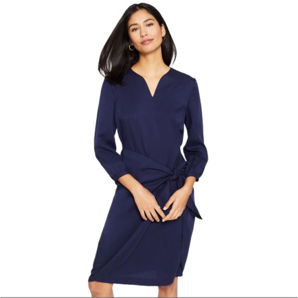 NWT J.McLaughlin Navy Ciara Wrap Dress size XL - Picture 1 of 5
